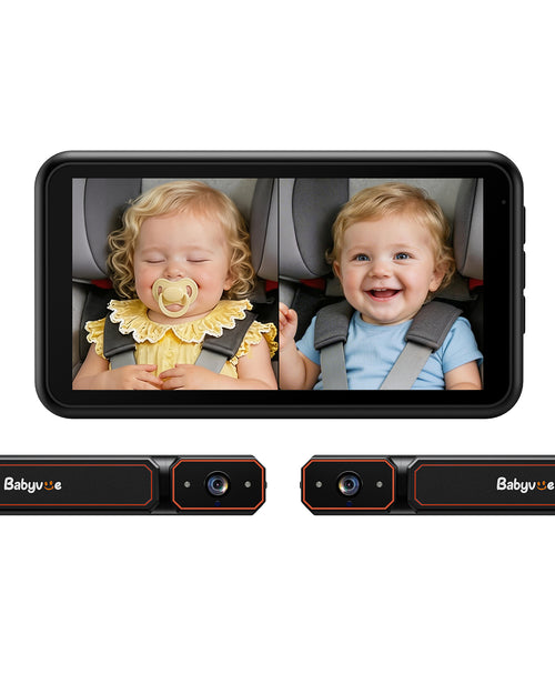 Babyvue BV6 Pro Wireless Dual Camera Baby Car Monitor Split Screen For 2 Kids