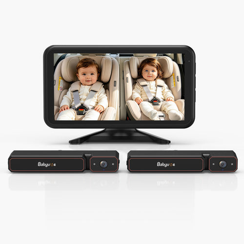 Babyvue BV6 Pro Dual Camera Wireless Baby Car Monitor For 2 Kids
