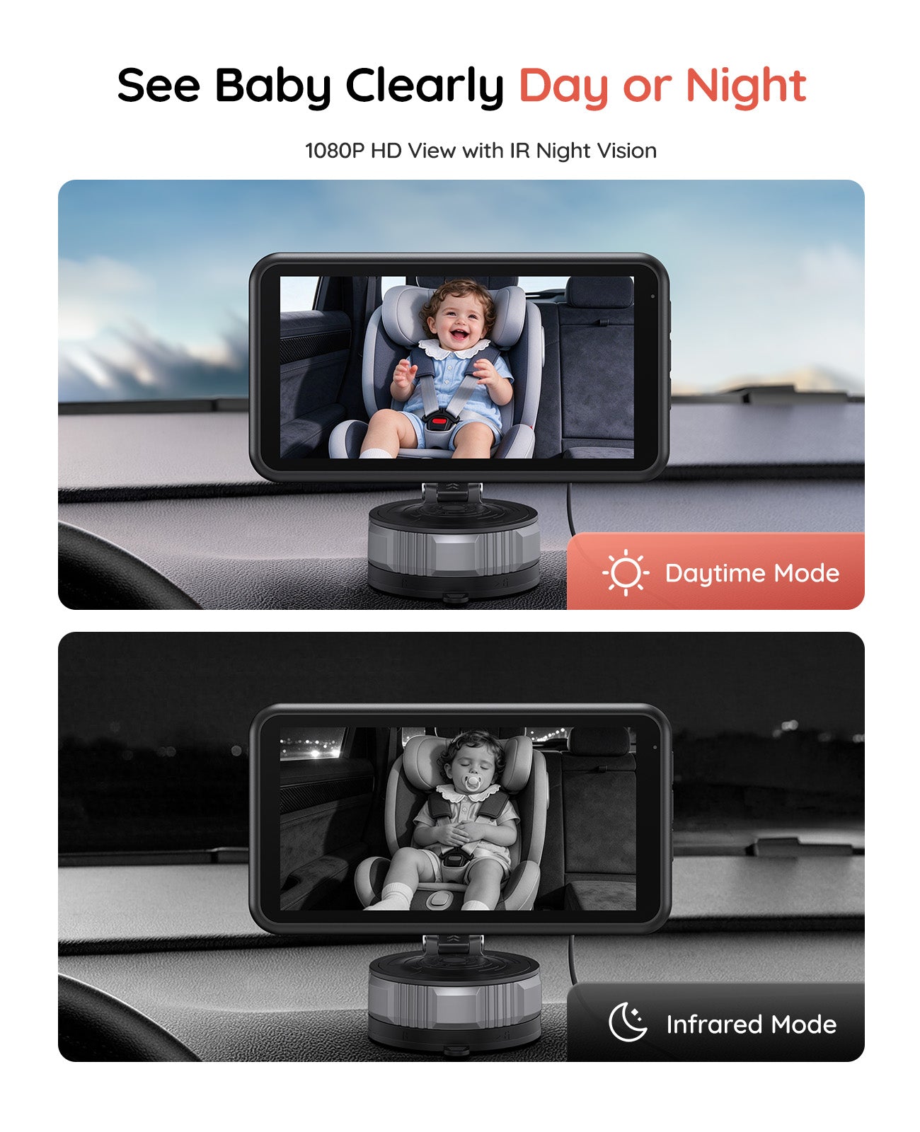 BV6 Wireless Car Baby Monitor