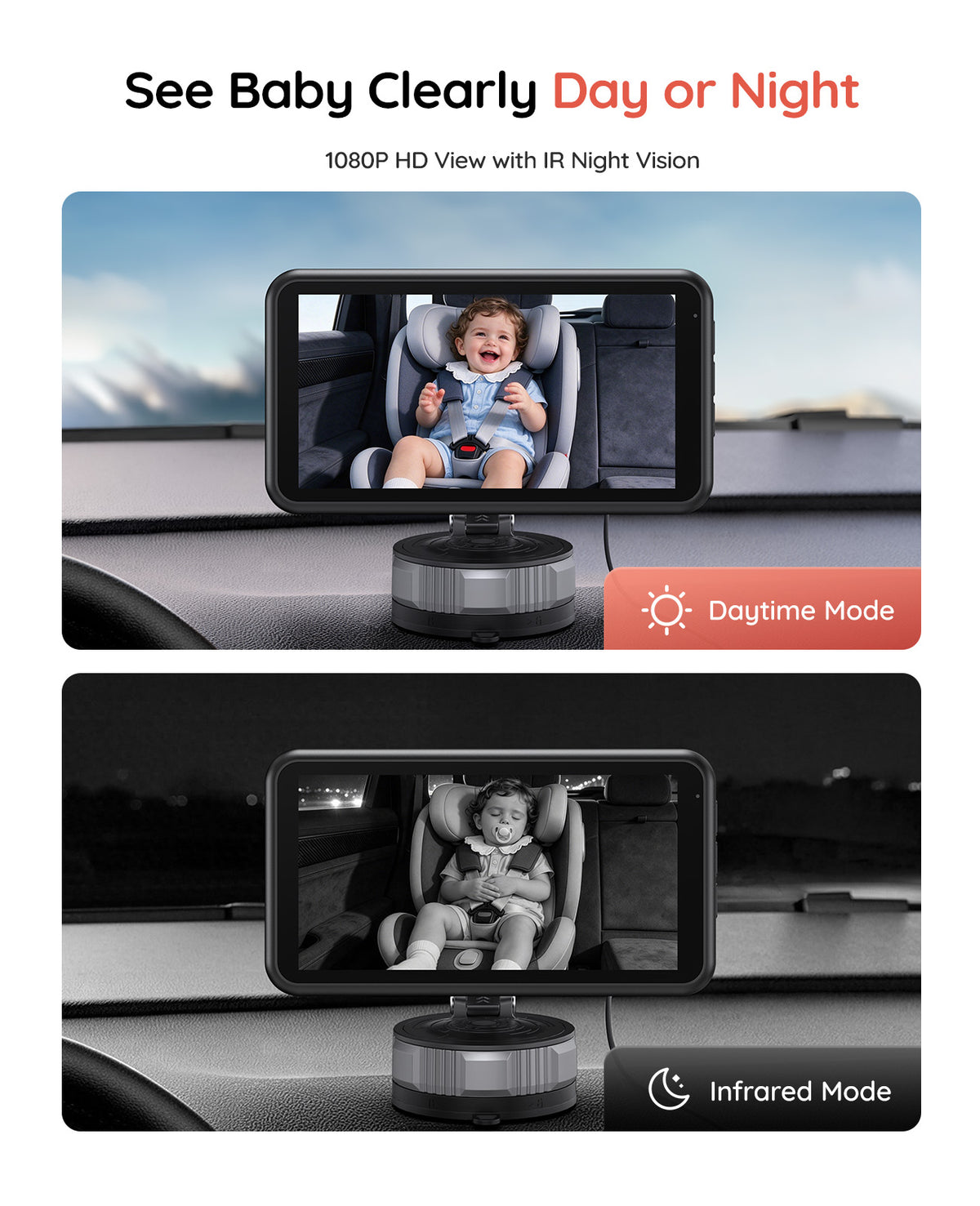 BV6 Wireless Car Baby Monitor