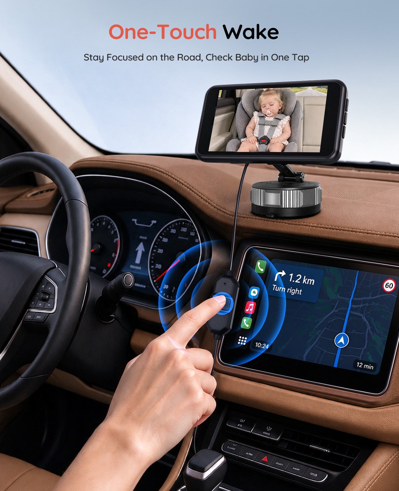 BV6 Wireless Car Baby Monitor