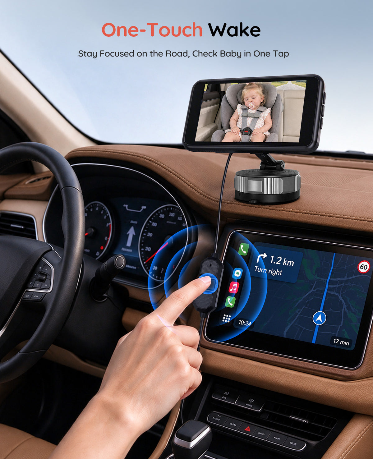BV6 Wireless Car Baby Monitor