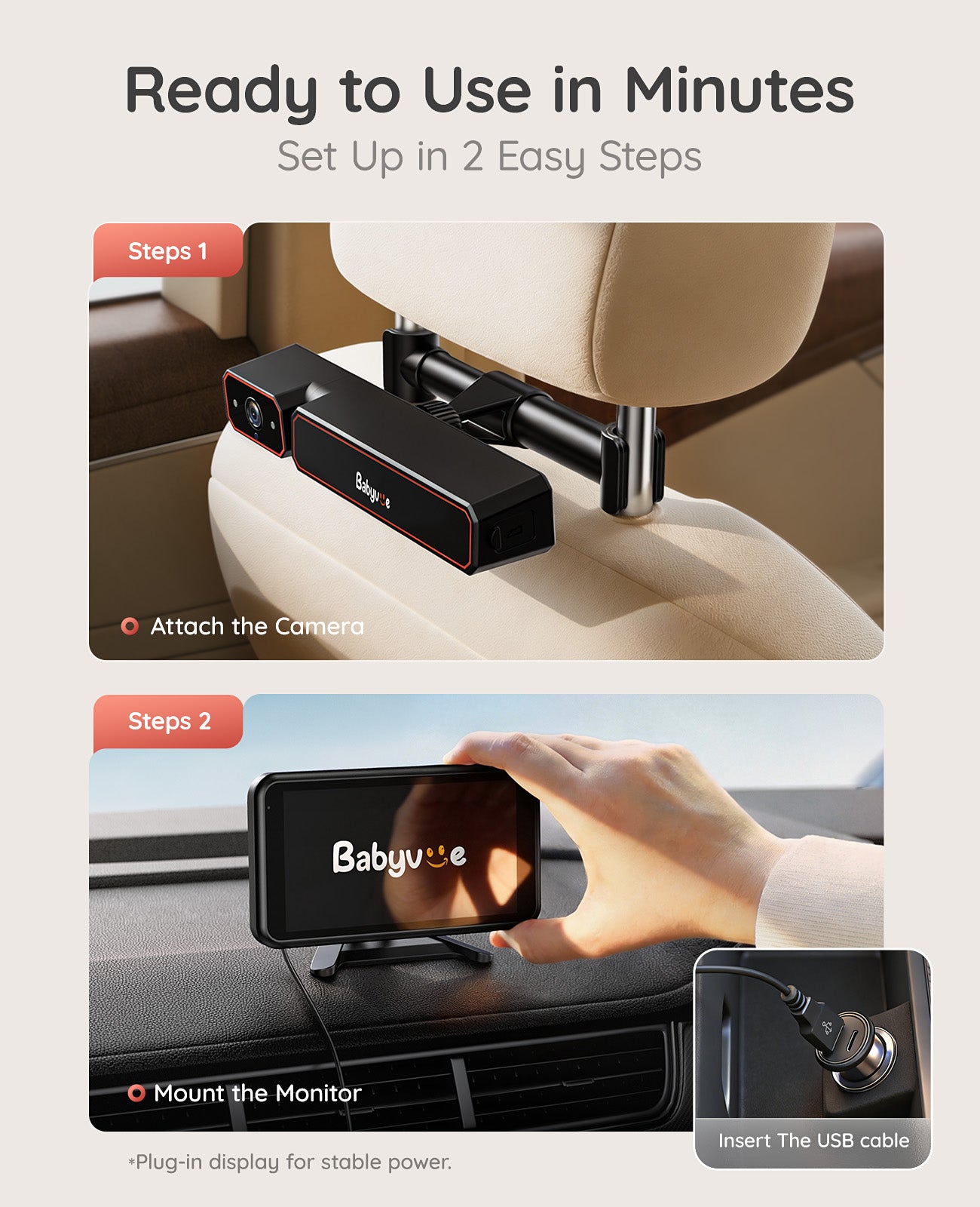Babyvue BV6 Wireless Baby Car Camera