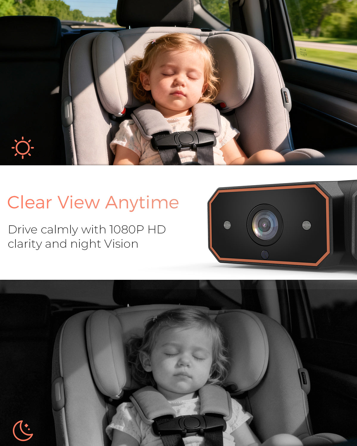 Babyvue BV6 & BV6 Pro — Wireless Baby Car Camera
