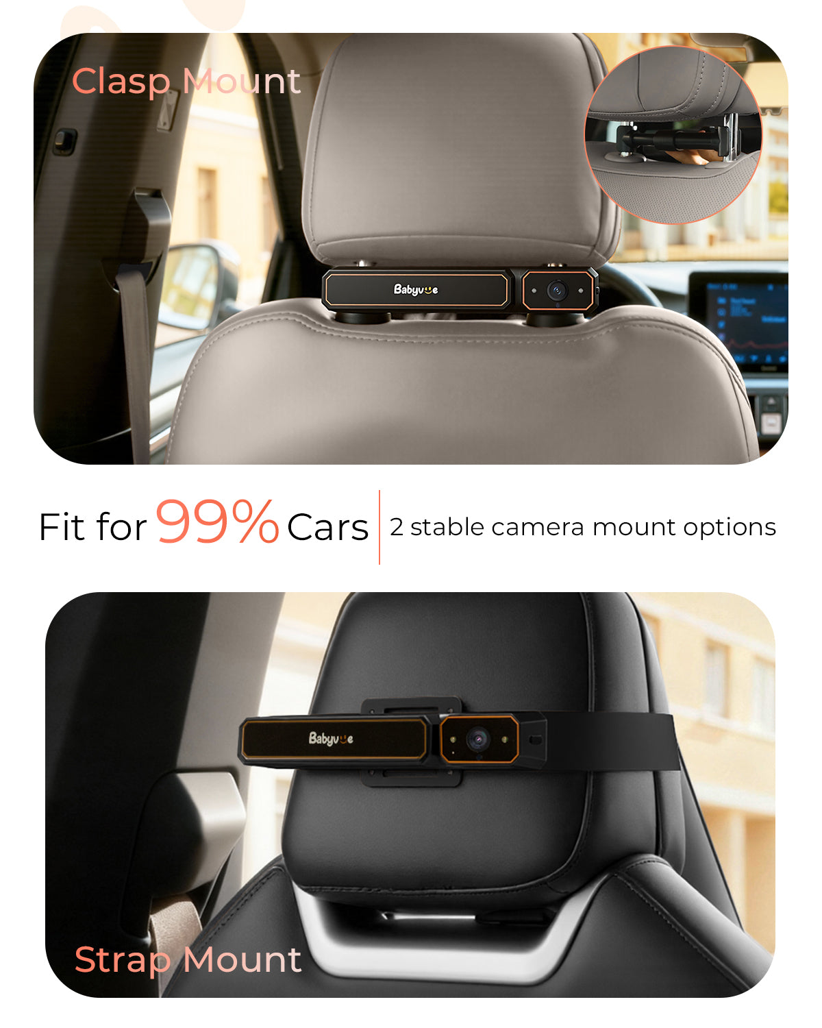 Babyvue BV6 & BV6 Pro — Wireless Baby Car Camera
