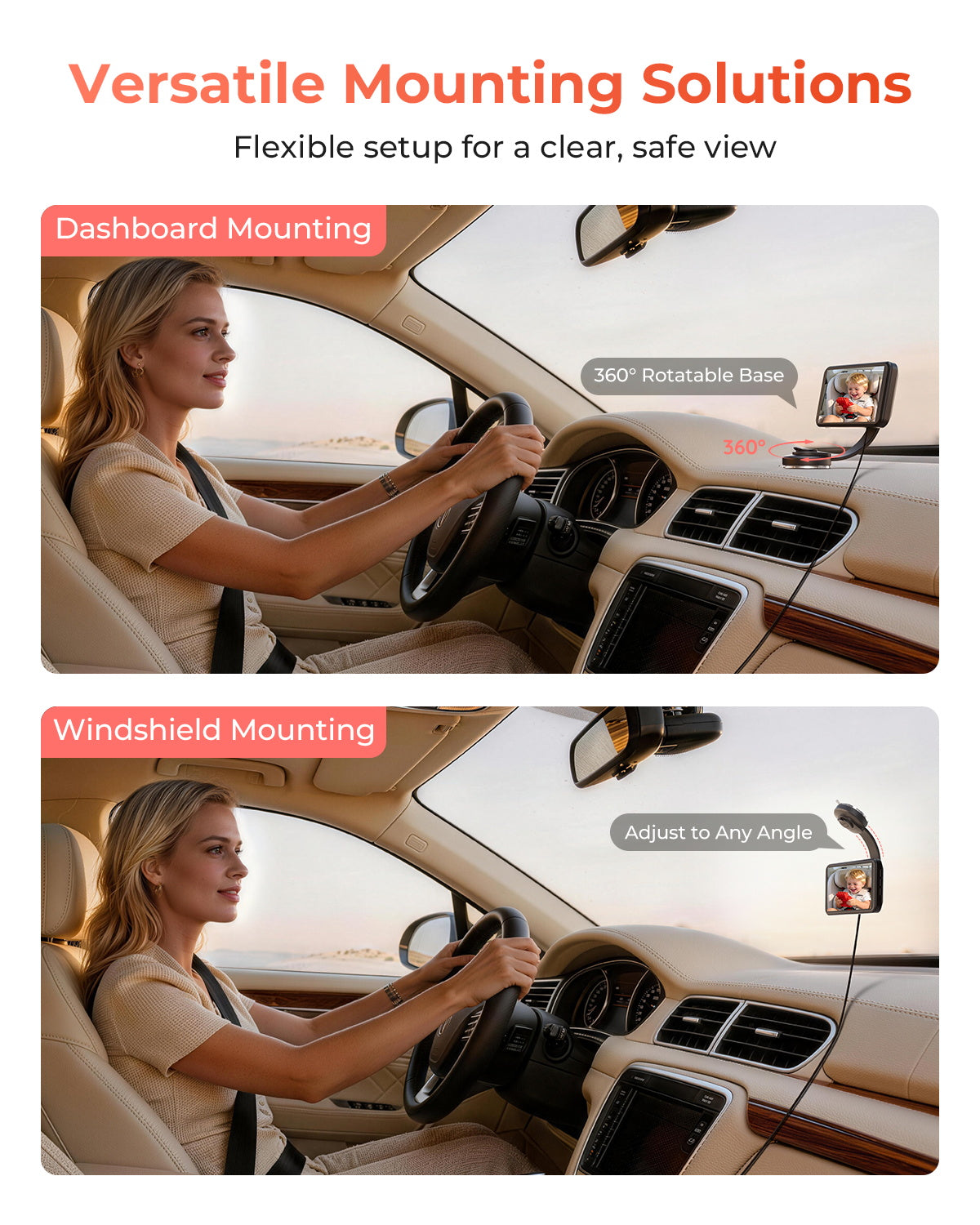Babyvue BV6 & BV6 Pro — Wireless Baby Car Camera