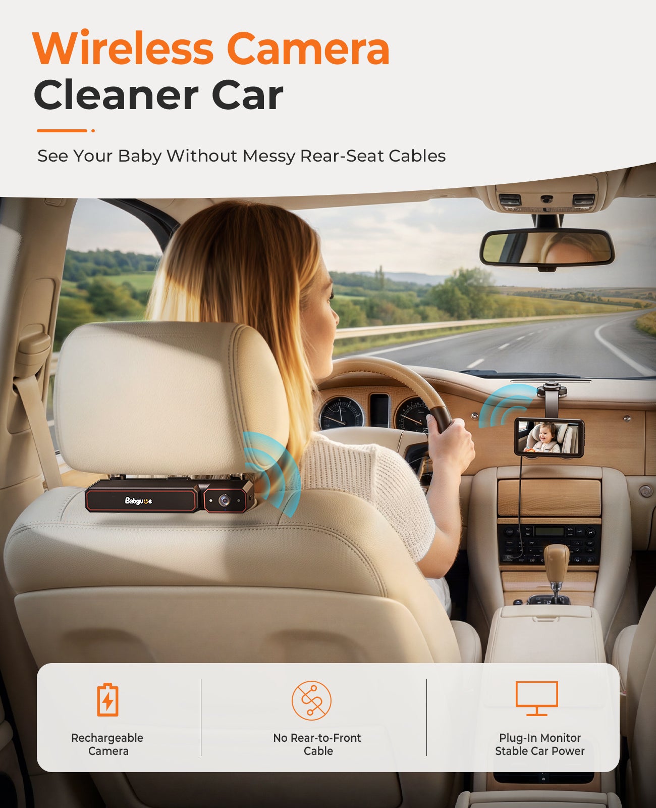 Babyvue BV6 & BV6 Pro — Wireless Baby Car Camera
