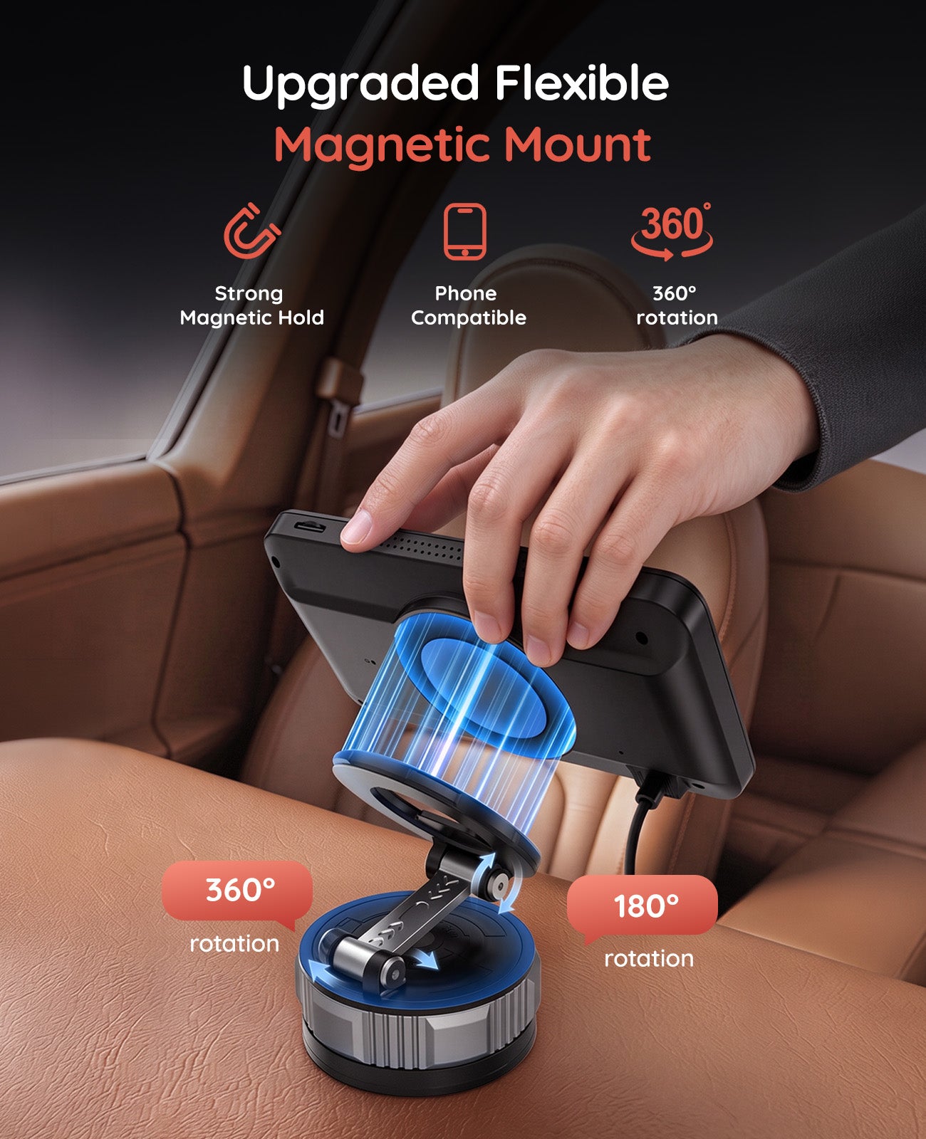 BV6 Pro Wireless Dual Baby Car Monitor for Two Kids