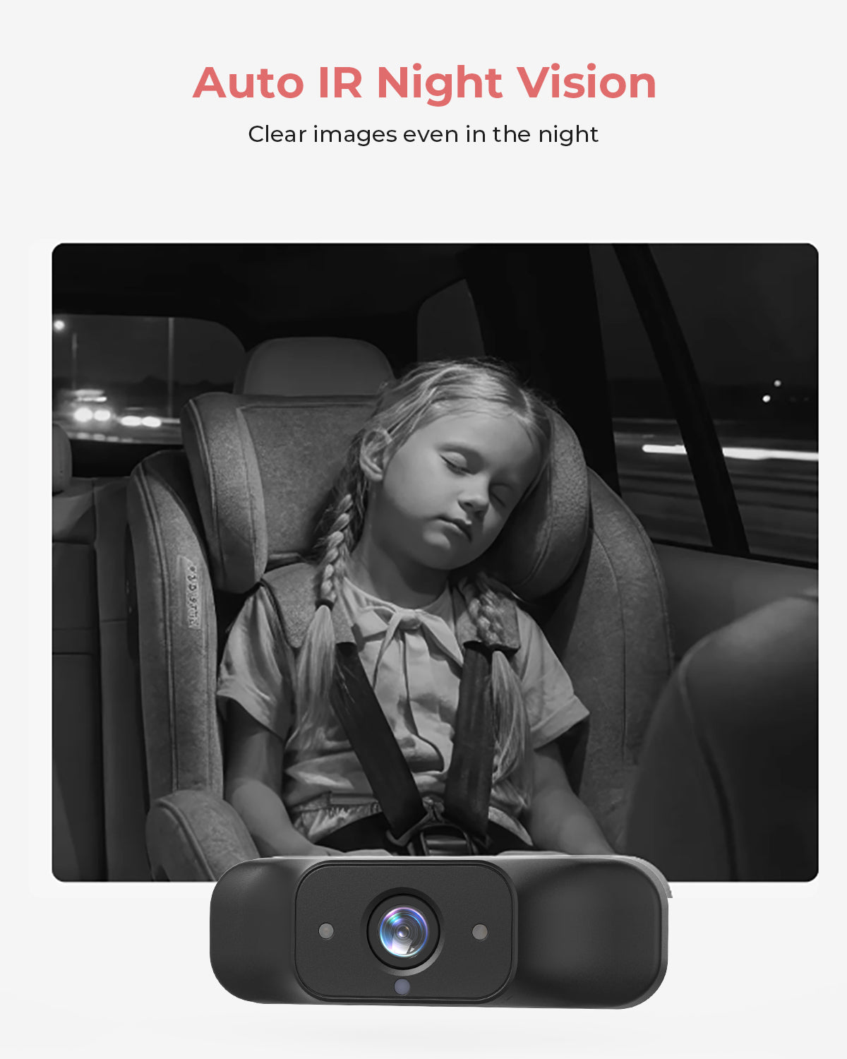 Babyvue BV7 Baby Car Camera with Split-Screen CarPlay