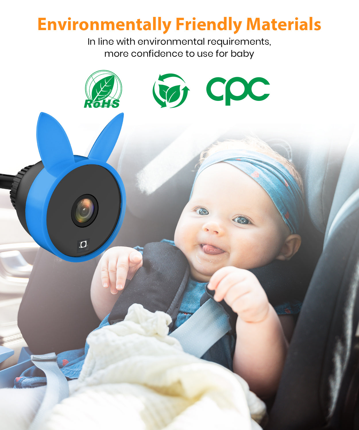 Babyvue BV2 USB Powered Baby Car Camera Plug and Play