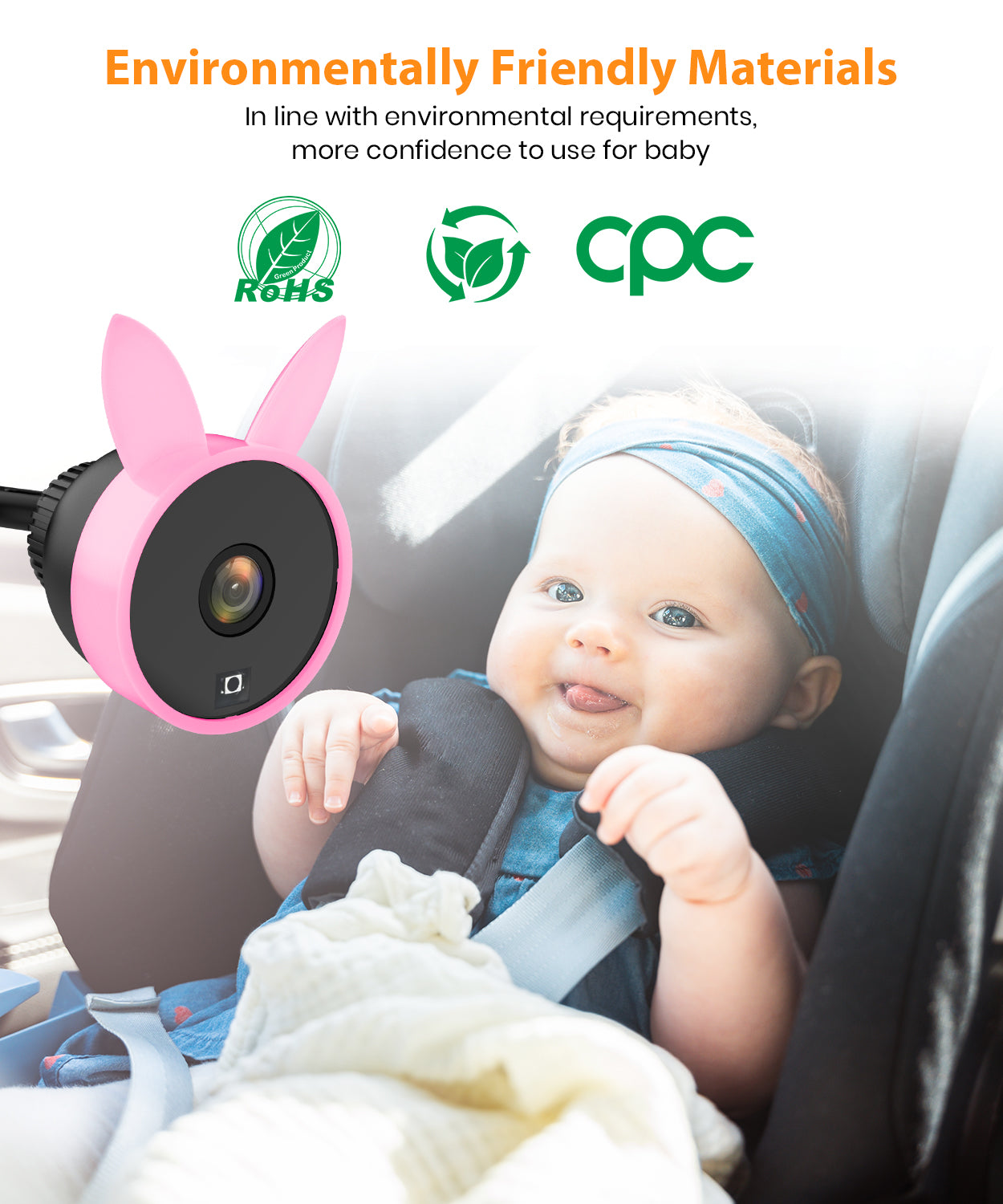 Babyvue BV2 USB Powered Baby Car Camera Plug and Play