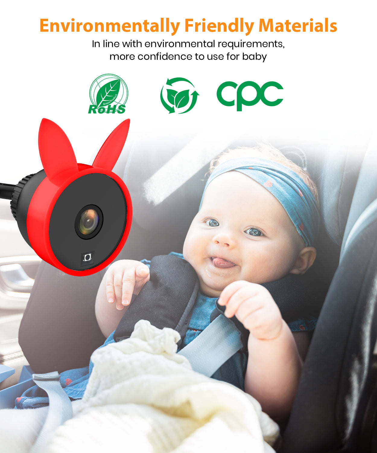 Babyvue BV2 USB Powered Baby Car Camera Plug and Play