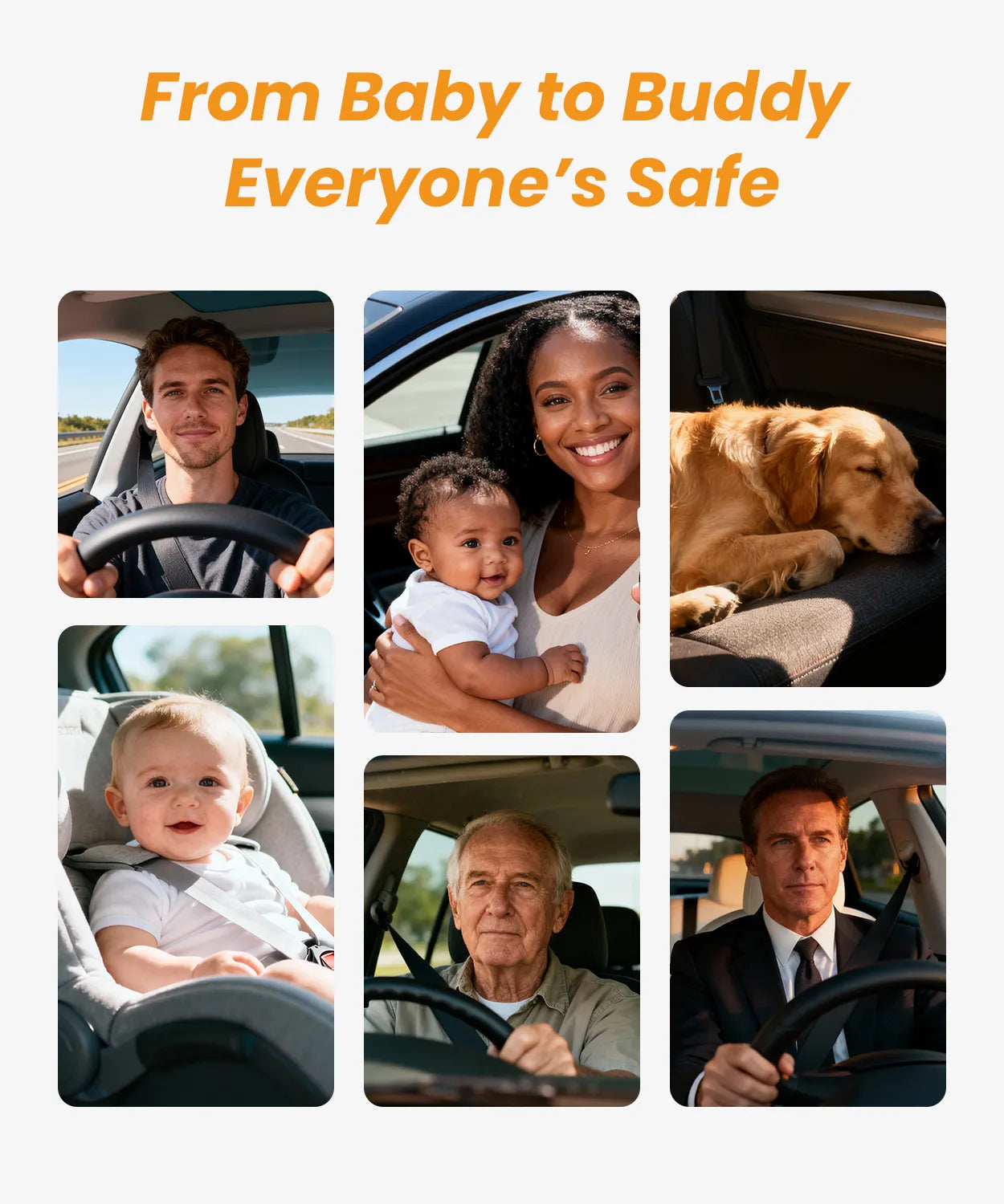 Babyvue BV2 USB Baby Car Camera Plug-Play, 4.5" 1080P Easy Setup with Flexible 360 Rotation