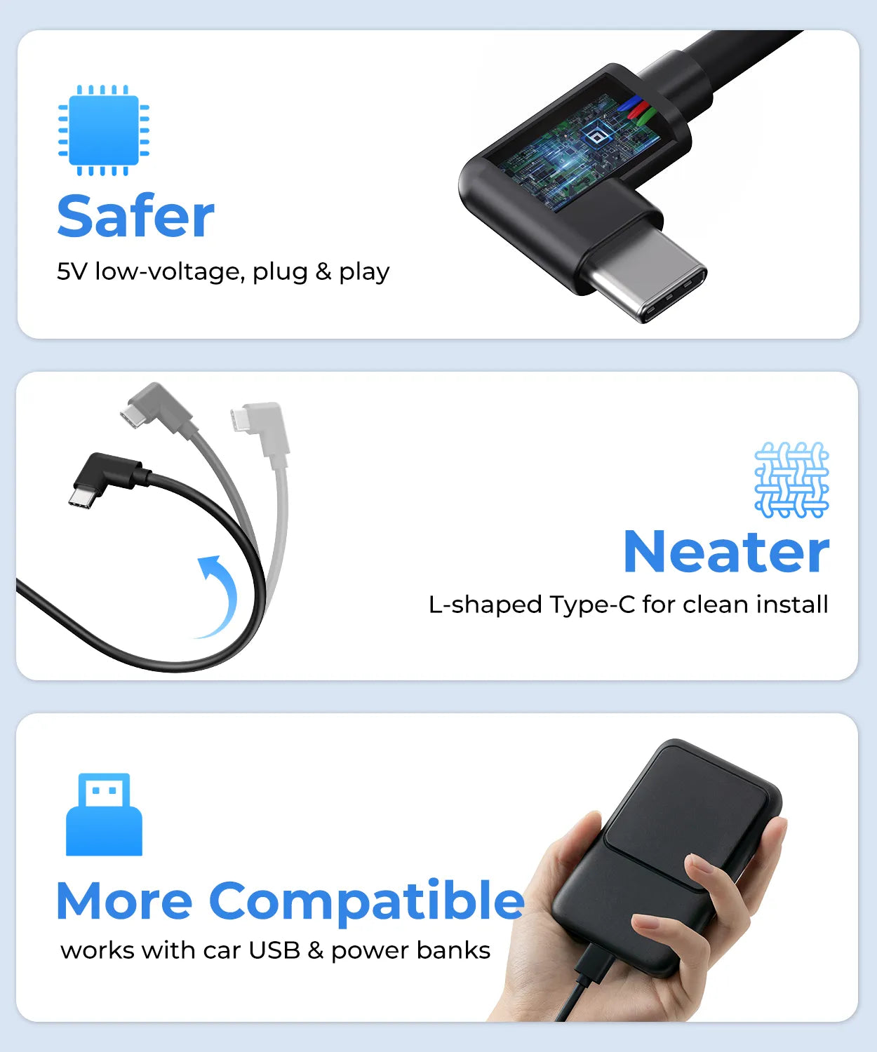 Babyvue BV4 7" Baby Car Camera, IPS 1080P HD Display with IR Night Vision