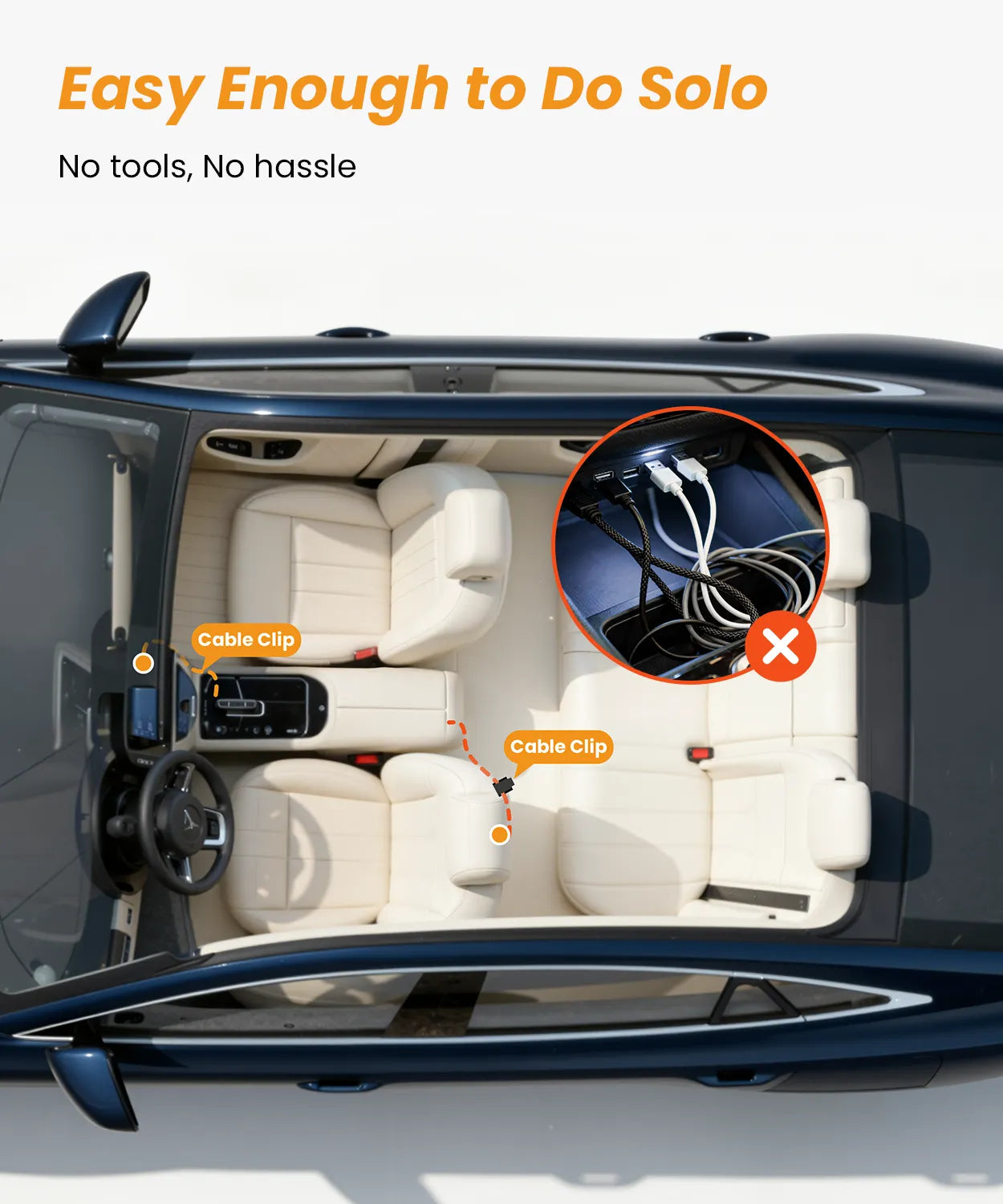 Babyvue BV5 No WiFi Baby Car Monitor, 5.2" 1080P Car Seat Camera