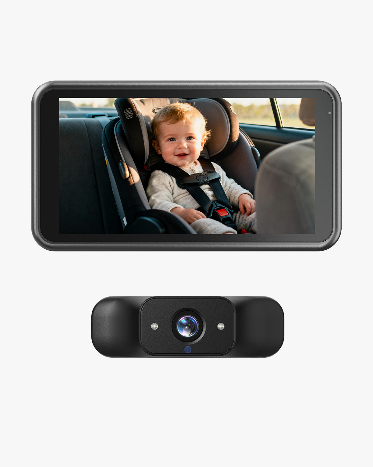 Babyvue BV5 No WiFi Baby Car Monitor, 5.2" 1080P Car Seat Camera